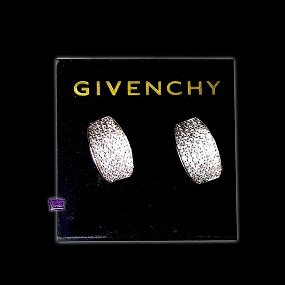 Givenchy Jewelry - Givenchy Vintage Silver Diamanté Vintage Crystal Earrings